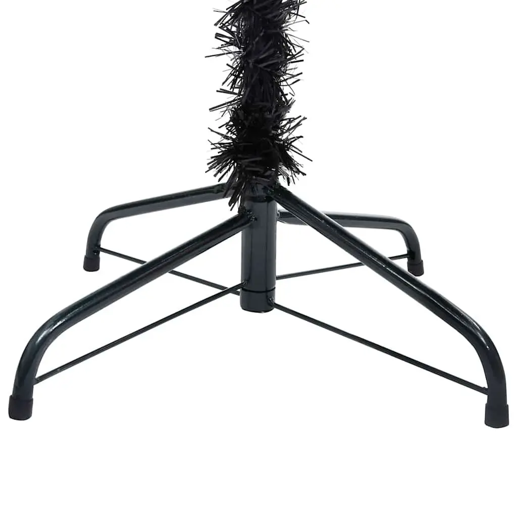 Artificial Pre-lit Christmas Tree Black 120cm LED Lights