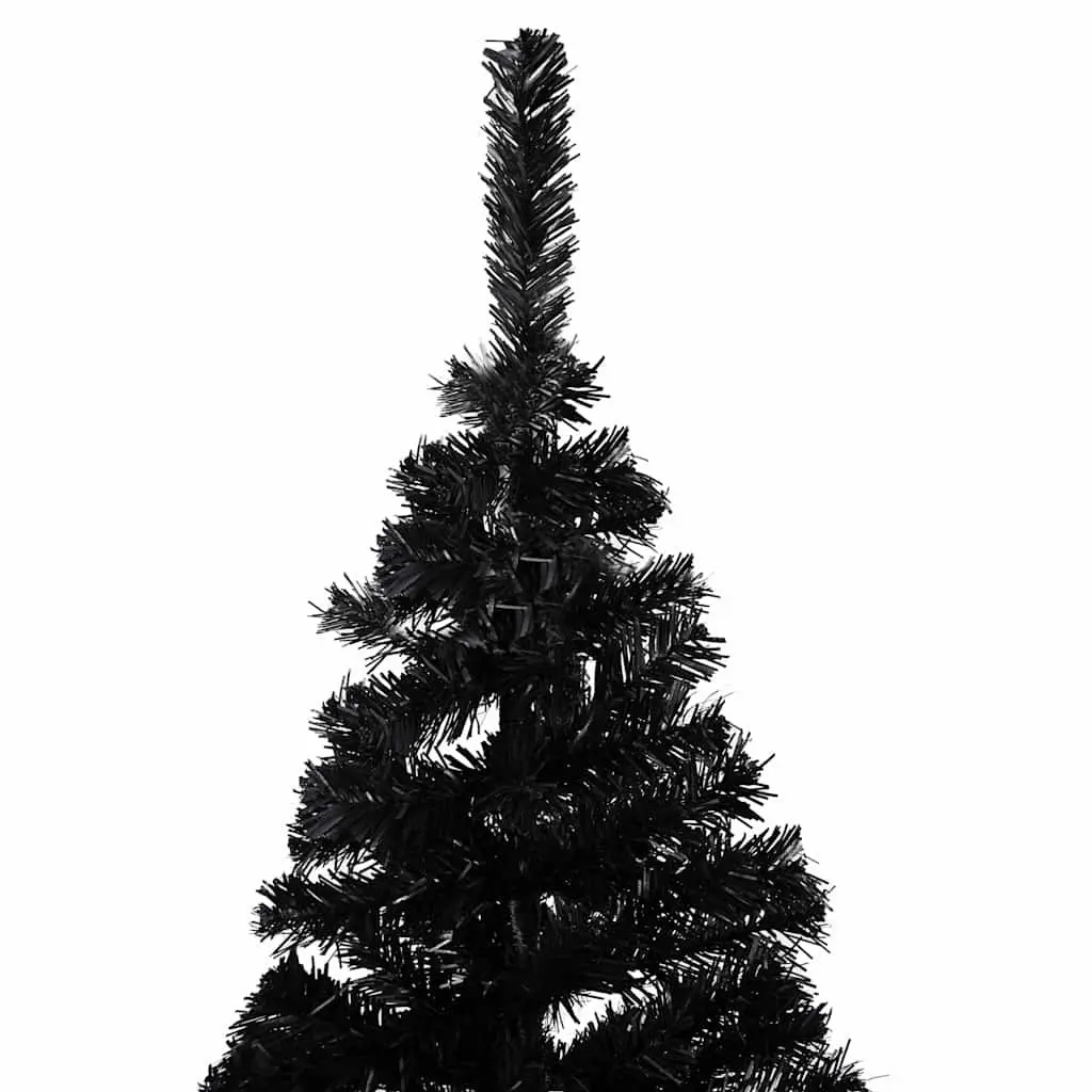 Black Artificial Pre-lit Christmas Tree 150cm with LED Lights
