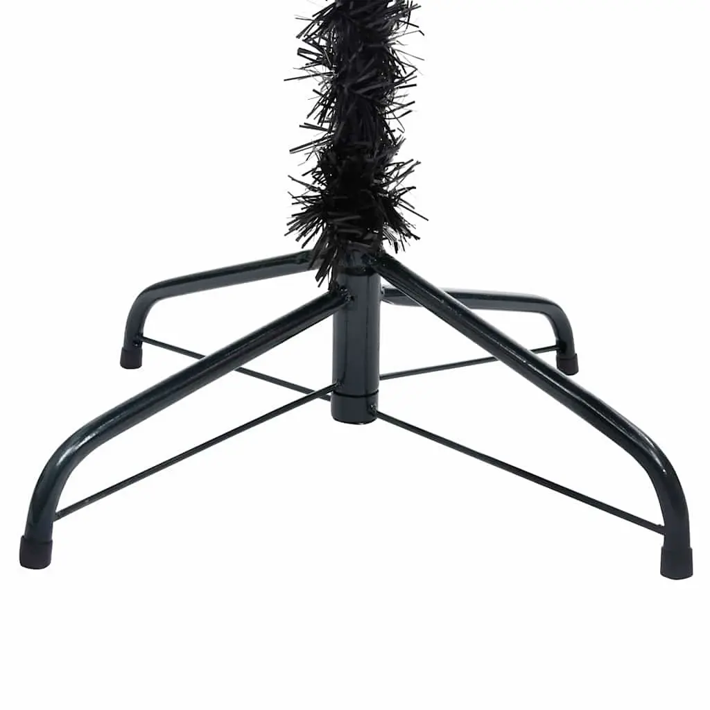 Black Artificial Pre-lit Christmas Tree 150cm with LED Lights