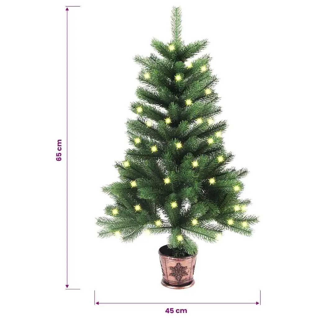 Artificial Christmas Tree Pre-lit Green 65cm with LED Lights