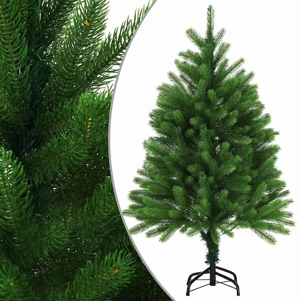 Artificial Christmas Tree Pre-lit Green 120cm Lifelike PE Branches Steel Base