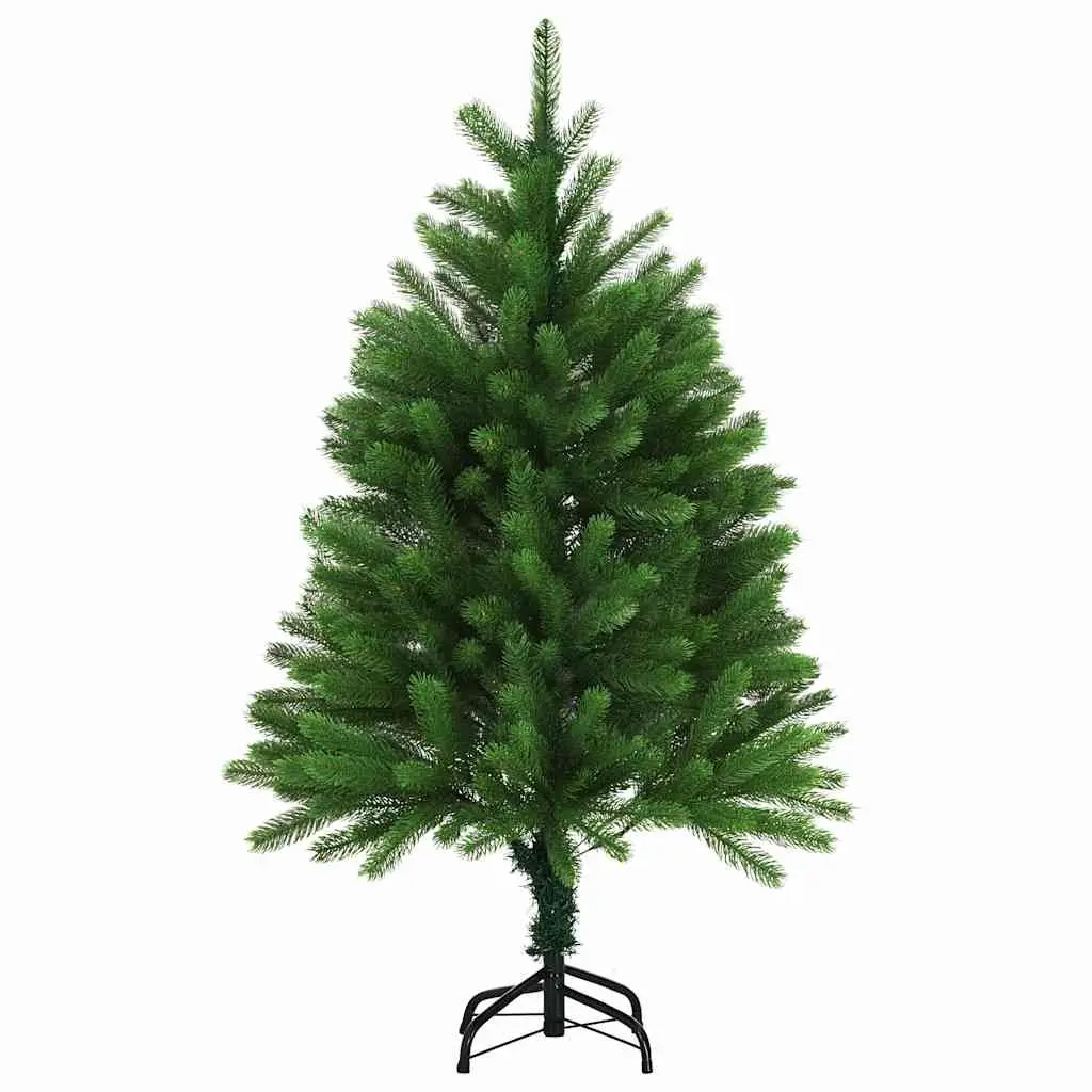 Artificial Christmas Tree Pre-lit Green 120cm Lifelike PE Branches Steel Base