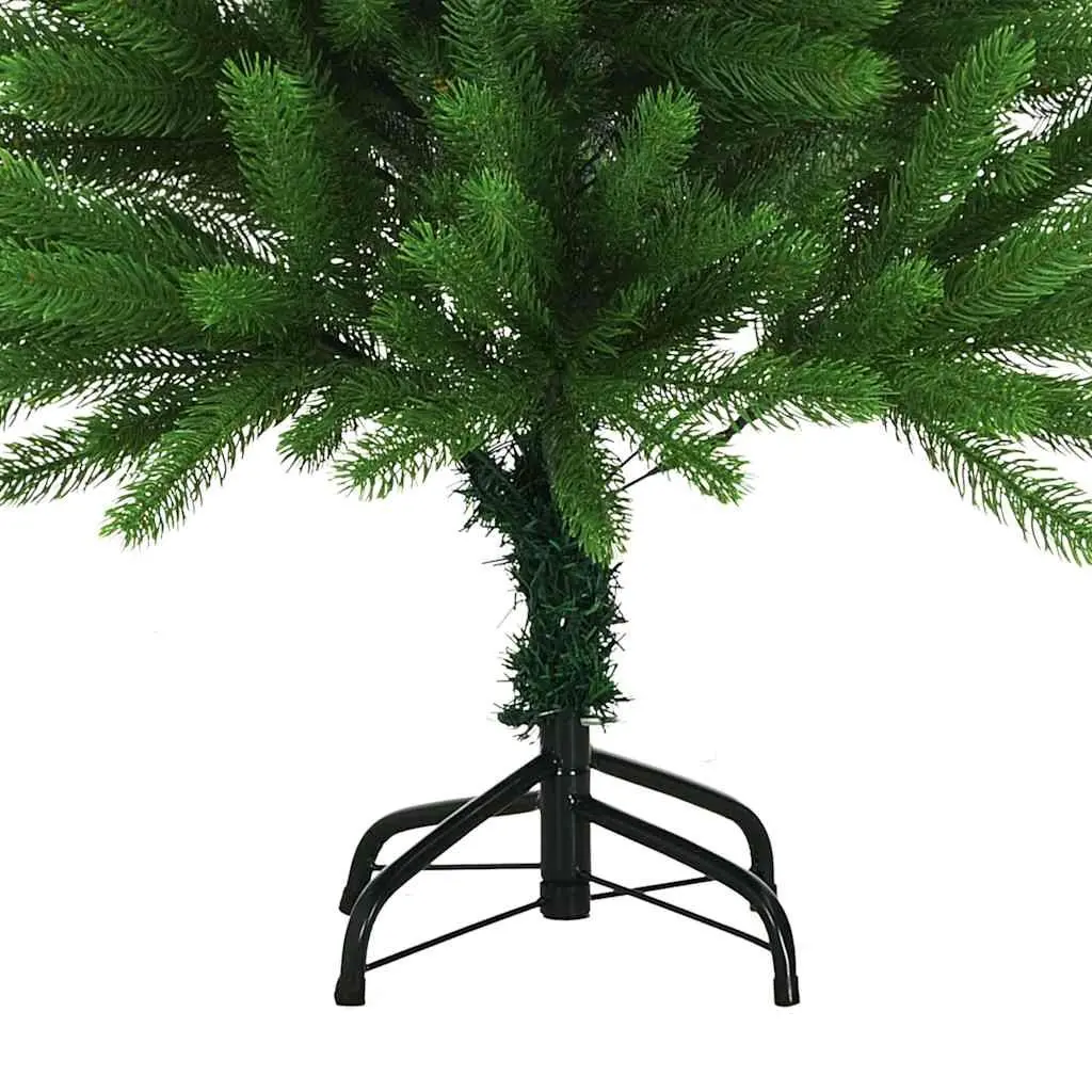 Artificial Christmas Tree Pre-lit Green 120cm Lifelike PE Branches Steel Base