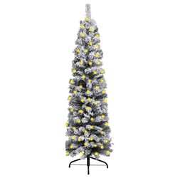 Your 240cm Slim Christmas Tree Awaits—Pre-lit and Ready