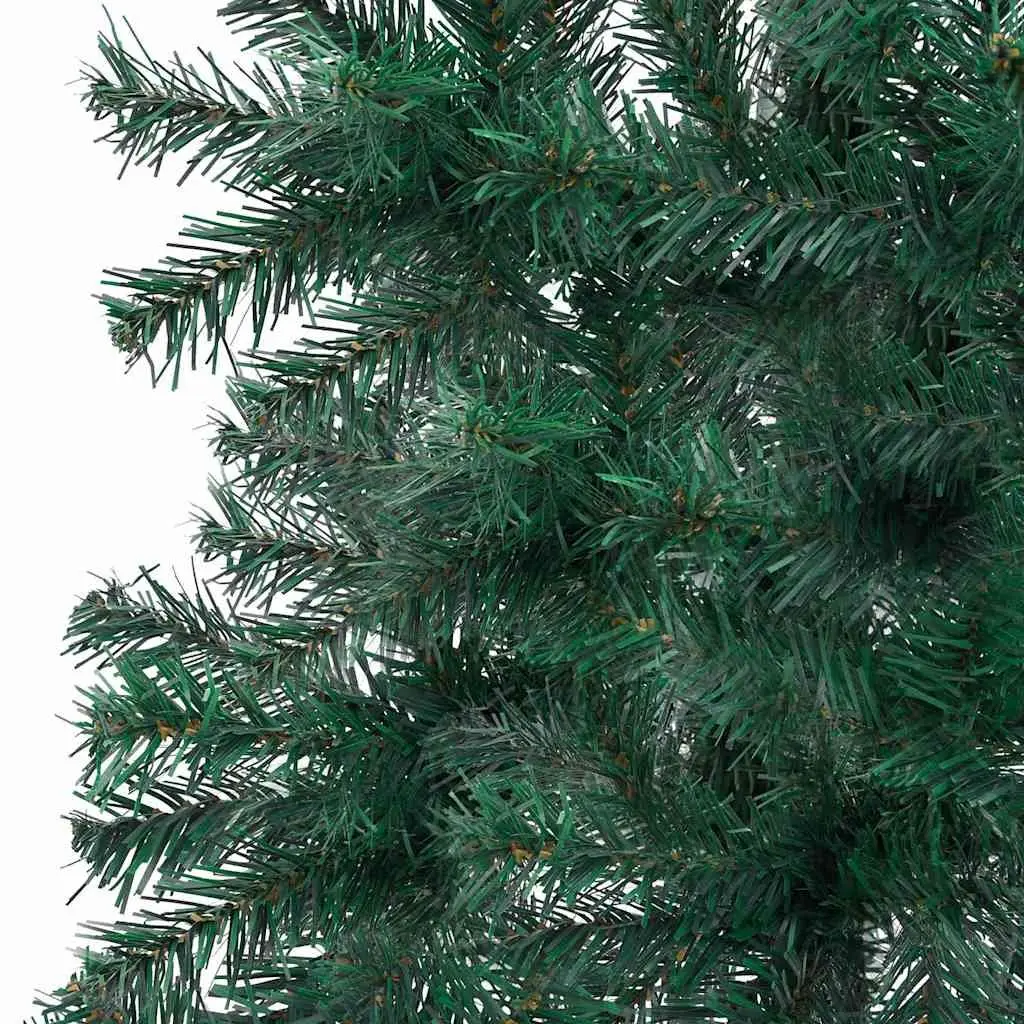 Corner Artificial Christmas Tree Pre-lit Green 180cm with LED Lights