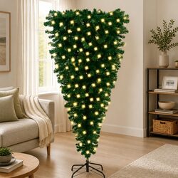 Friendly Green Upside-Down Christmas Tree 180cm