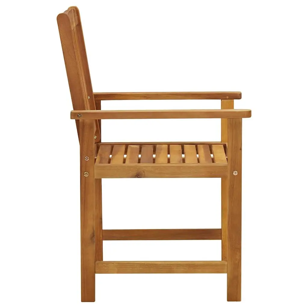 Outdoor Chairs Solid Wood Garden Seating Set 8 Piece Brown