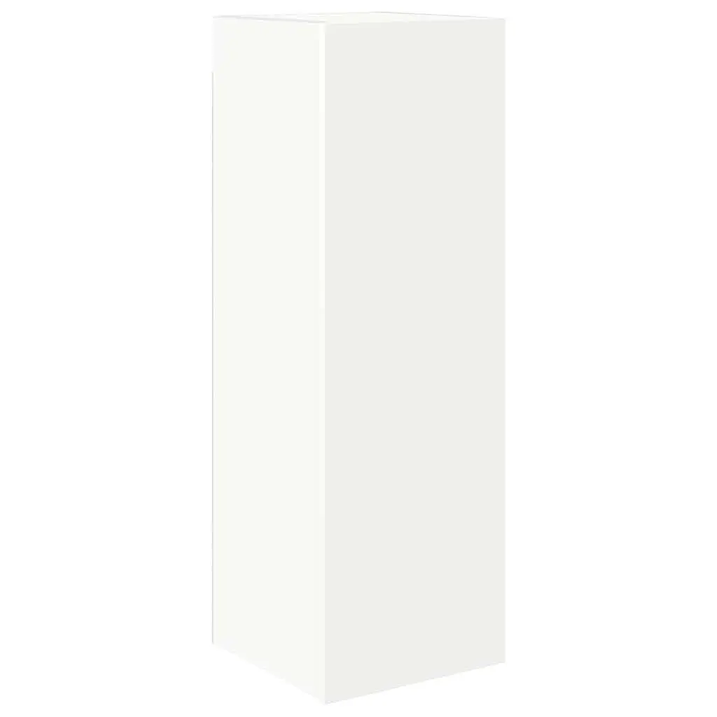 TV Cabinet Set Wall Mounted 4 Piece White Storage Unit