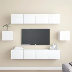 Friendly 6-Piece Wall-Mounted TV Cabinet for Your Home