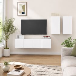 Friendly Wall Mounted TV Cabinet Set - 4 Piece for You