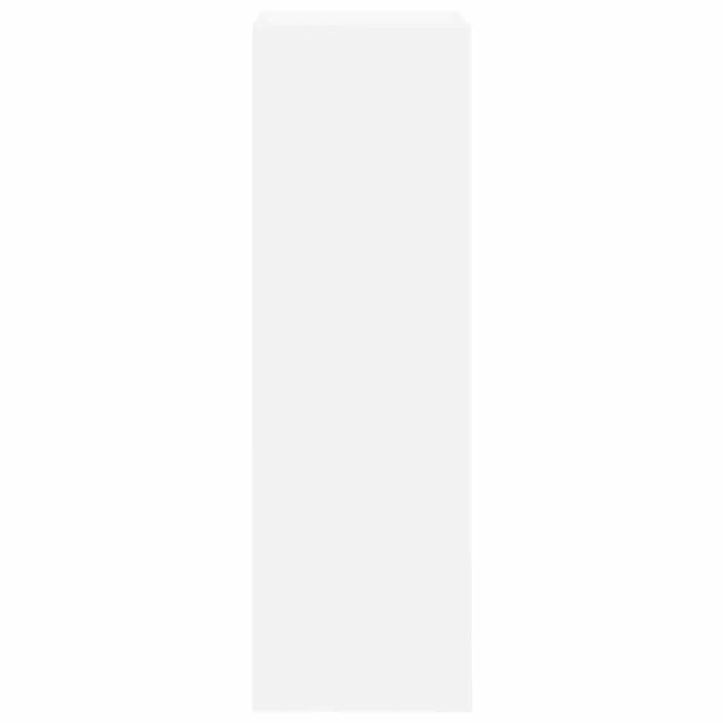 Wall Mounted TV Cabinet Set 8 Piece Floating Storage Units White Engineered Wood