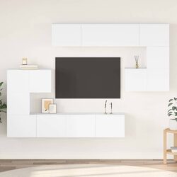 Your 8-Piece Wall-Mounted TV Cabinet Set Awaits
