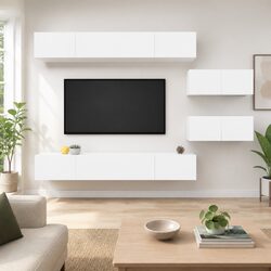 Your Friendly 6-Piece Wall-Mounted TV Cabinet Set Awaits