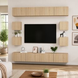 Your New 8-Piece TV Cabinet Set for a Cozy Living Room