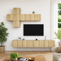 You’ll Love This 7 Piece Wall Mounted TV Cabinet Set
