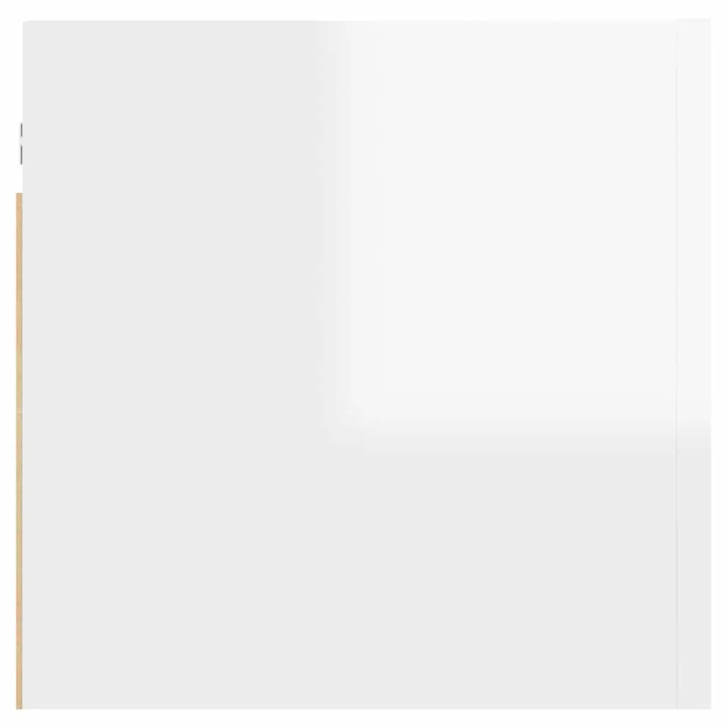 Wall Mounted Bedside Cabinet White Storage Compartment 30.5x30x30 cm