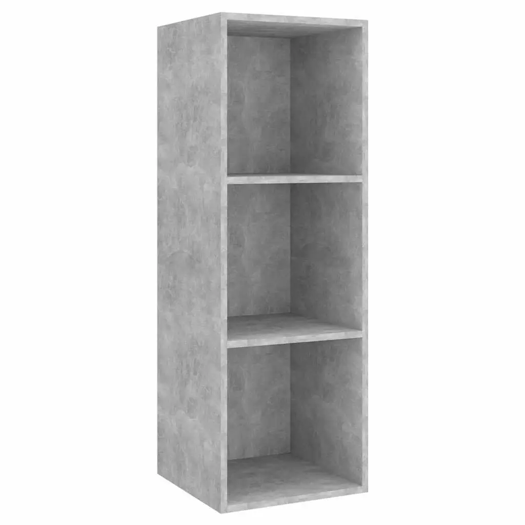 3-Piece Wall-Mounted TV Cabinet Set in Grey