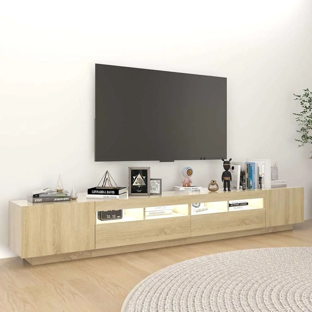 TV Cabinet with RGB LED Lights