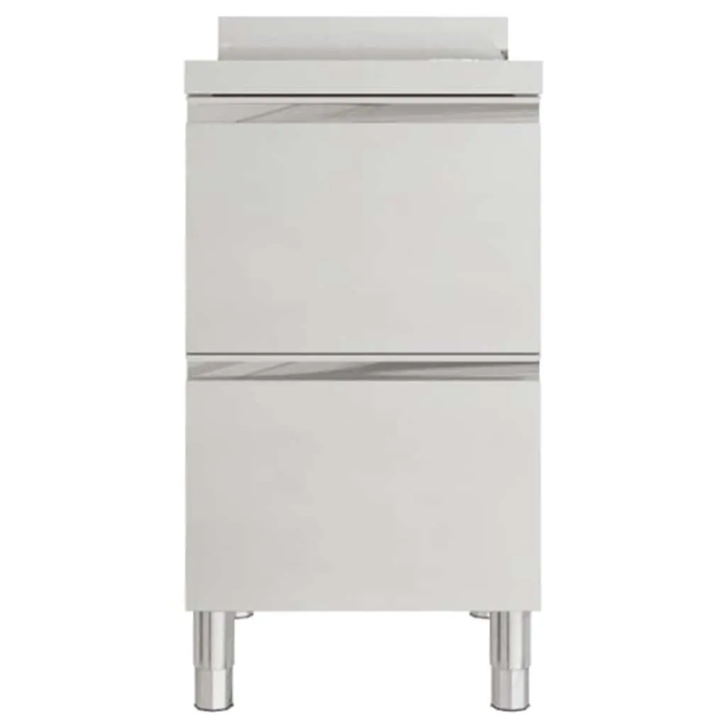 Stainless Steel Commercial Kitchen Storage Cabinet 50x60x96cm with 2 Drawers