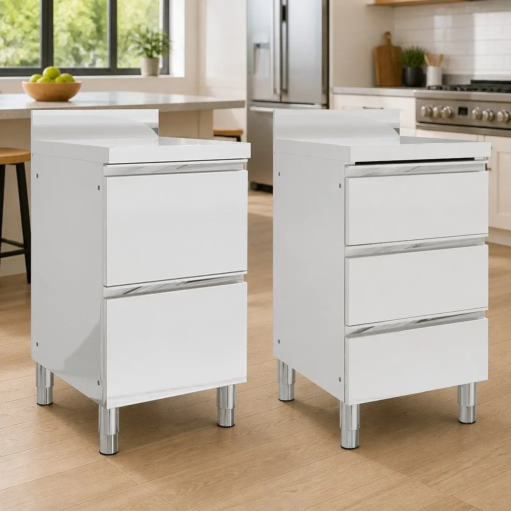 Commercial Kitchen Storage Cabinet Stainless Steel 50x60x96 cm Food Service