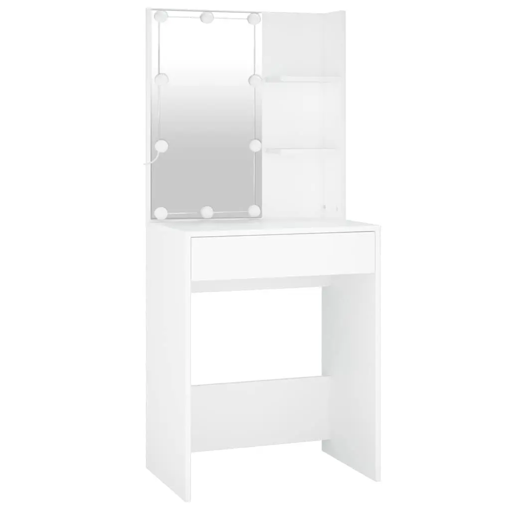 LED Dressing Table with Storage for Makeup