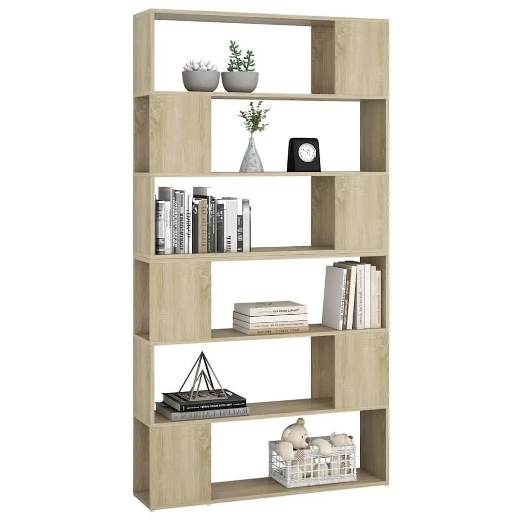 Book Cabinet Room Divider Shelving Unit Storage Organizer Brown 100L x 24W x 188H cm