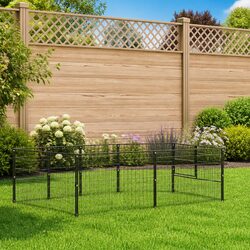 Dog Kennel Outdoor Enclosure 5 m² Steel Wire Mesh Pet Cage Run Play Area