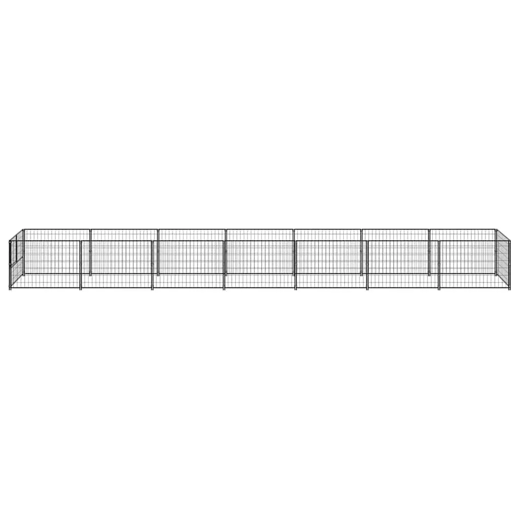 Dog Kennel Outdoor Steel Wire Mesh 7m² Play Area Lockable Door