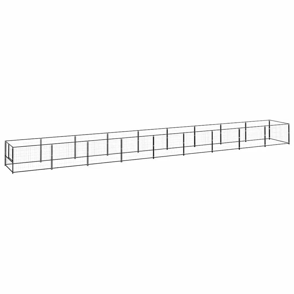 Dog Kennel Outdoor Steel Wire Mesh 9 m² Pet Enclosure Play Area