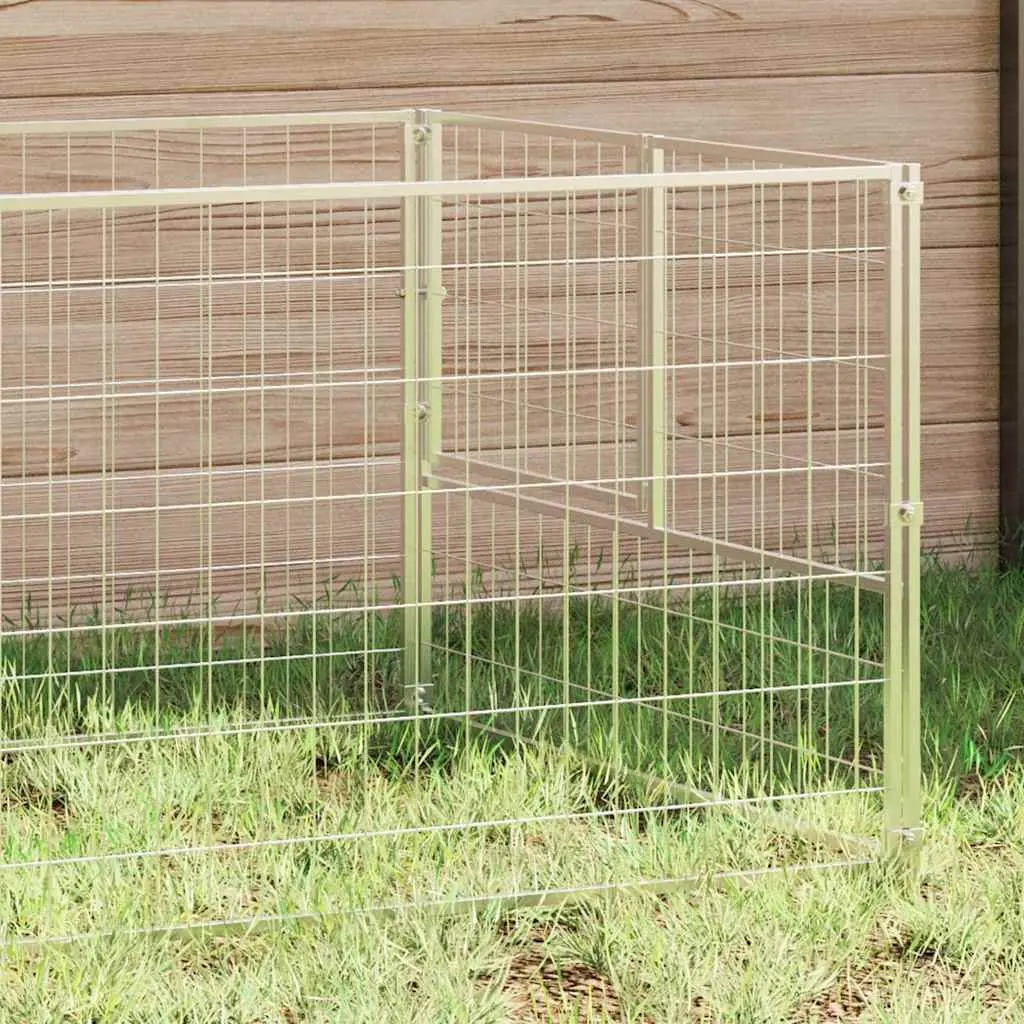 Dog Kennel Steel Wire Mesh Outdoor Enclosure 3m²