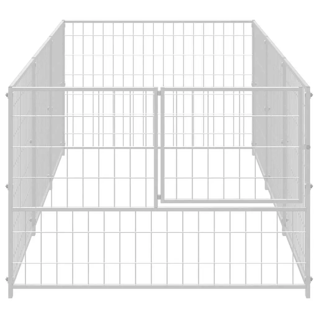 Dog Kennel Steel Wire Mesh Outdoor Enclosure 3m²