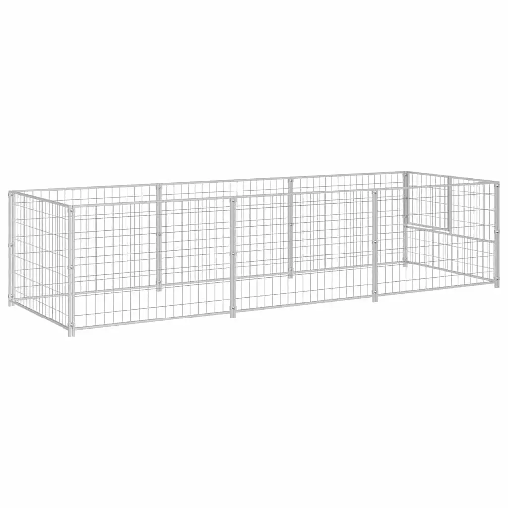 Dog Kennel Steel Wire Mesh Outdoor Enclosure 3m²