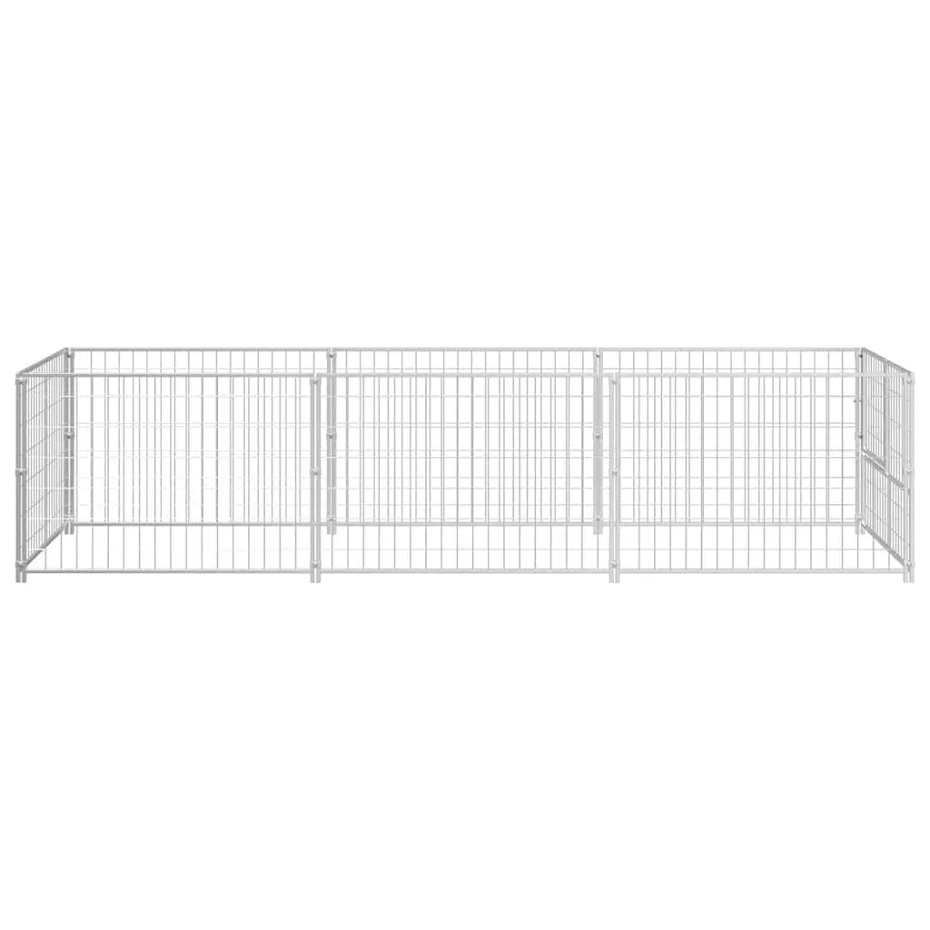 Dog Kennel Steel Wire Mesh Outdoor Enclosure 3m²