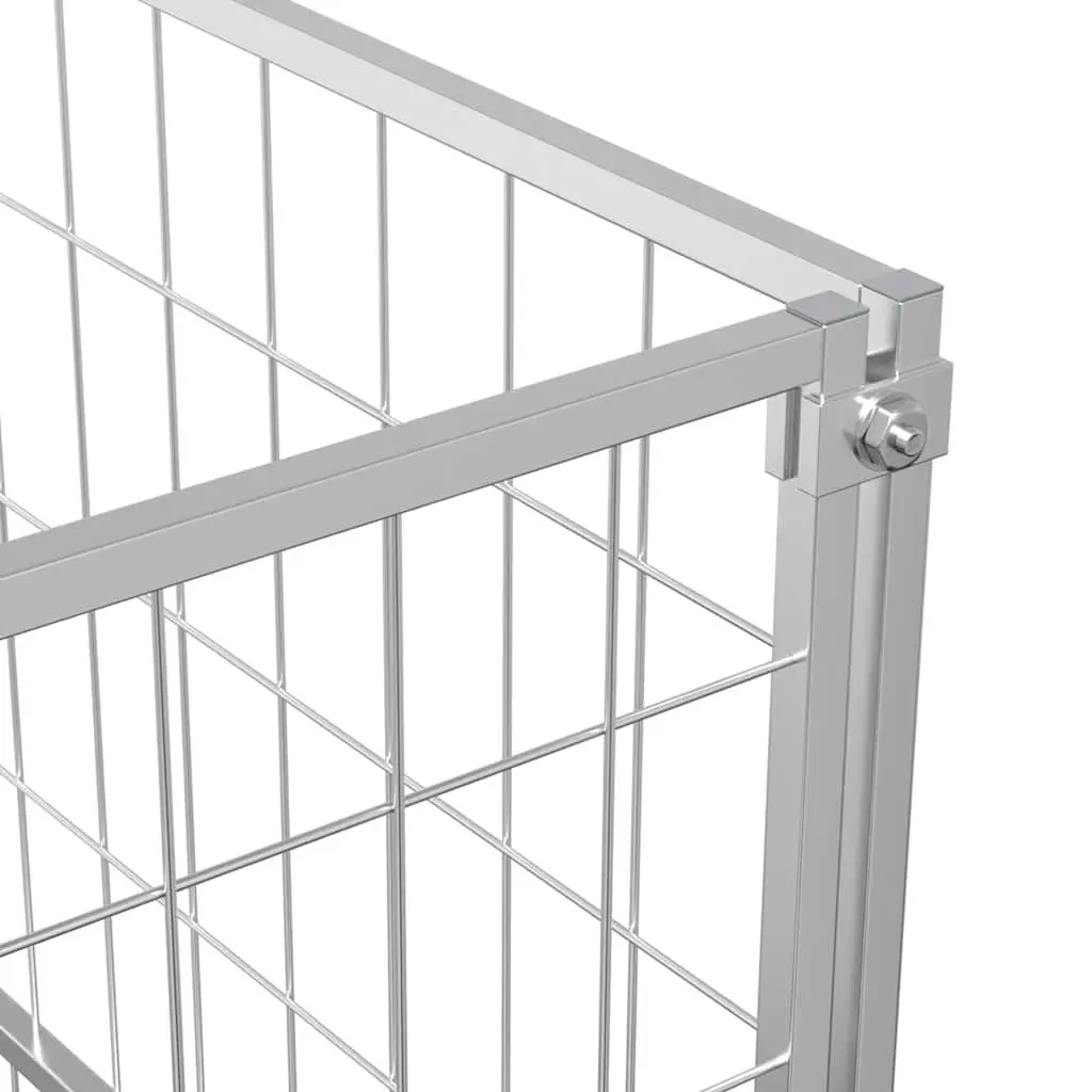 Dog Kennel Run Outdoor Pet Enclosure Steel Wire Mesh 7 m²