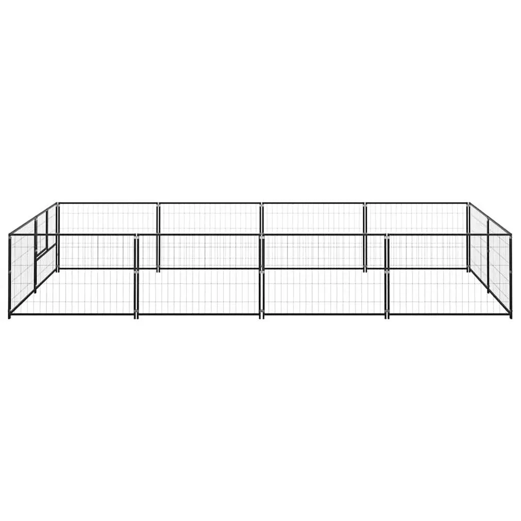 Dog Kennel Outdoor Steel Cage Large Exercise Play Area 8 m²