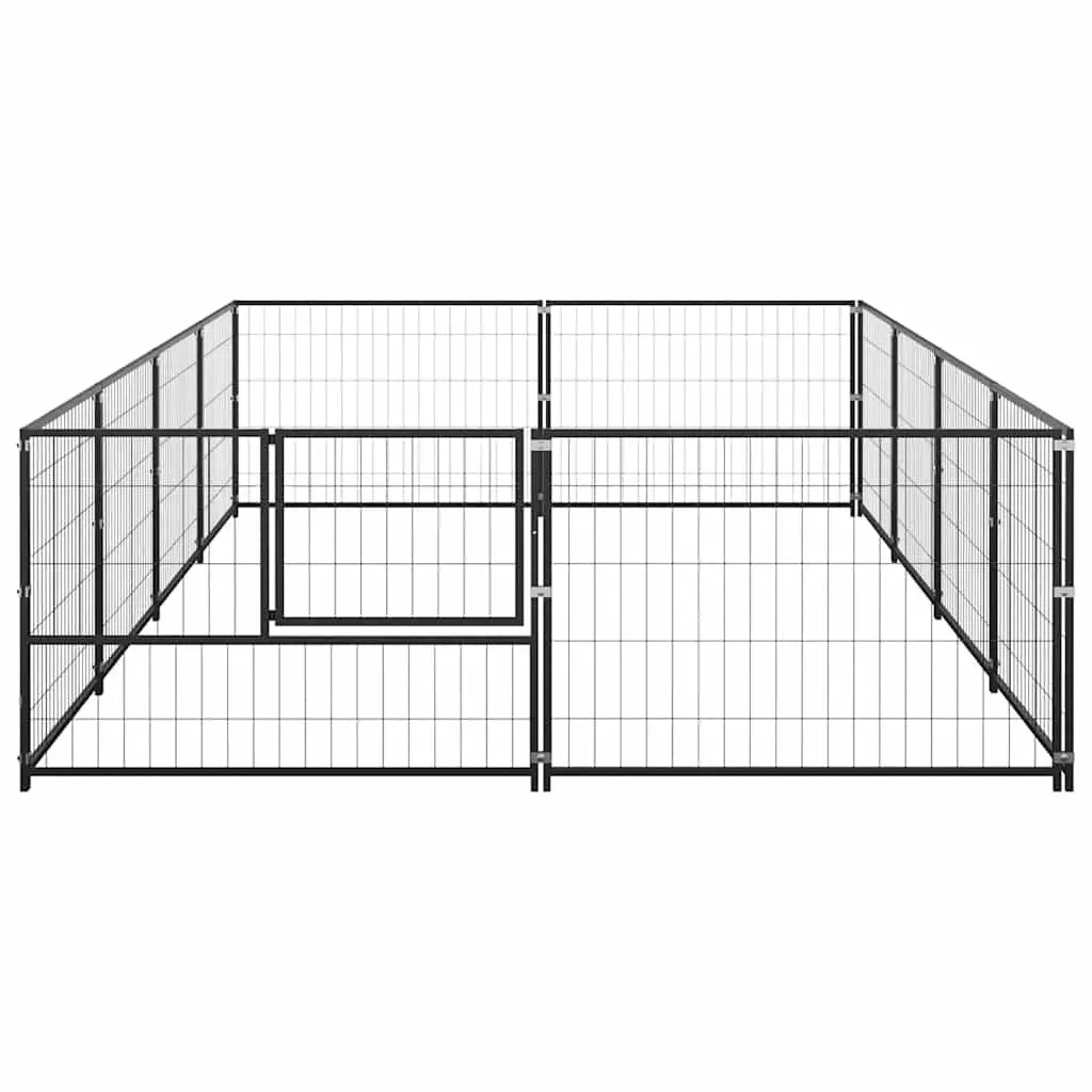Dog Kennel Outdoor Steel Cage Large Exercise Play Area 8 m²