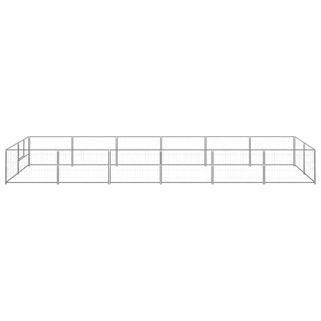 Dog Kennel Run Enclosure Steel Mesh Cage 12 m² Outdoor Exercise Pen