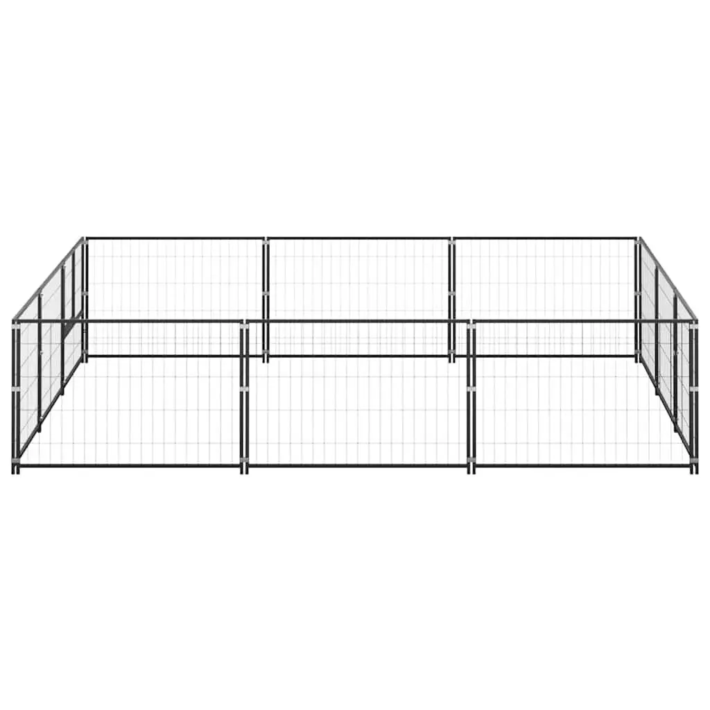 Dog Kennel Steel Wire Mesh Lockable Door 9m² Outdoor Pet Enclosure Large Run
