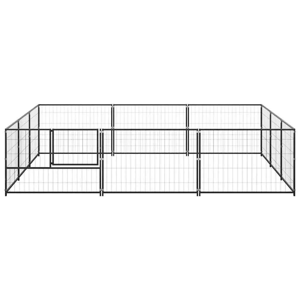 Dog Kennel Steel Wire Mesh Lockable Door 9m² Outdoor Pet Enclosure Large Run