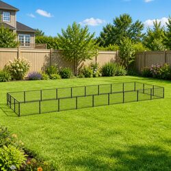 Dog Kennel Outdoor Play Enclosure 27 m² Steel Wire Mesh Pet Run Exercise Cage