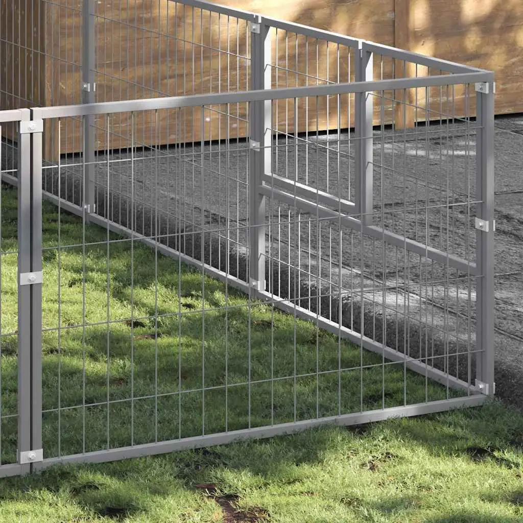 Dog Kennel Outdoor Play Enclosure 27 m² Steel Wire Mesh Pet Run Exercise Cage
