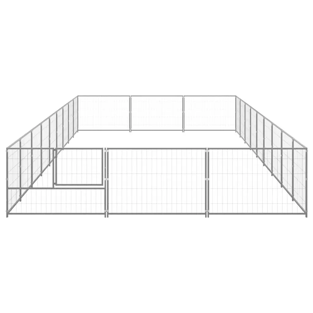 Dog Kennel Outdoor Play Enclosure 27 m² Steel Wire Mesh Pet Run Exercise Cage