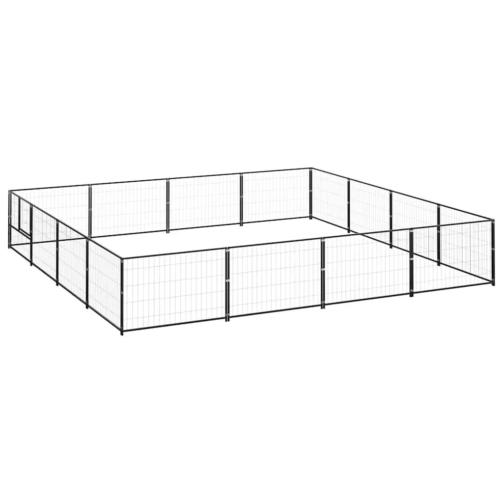 Dog Kennel 16 m² Outdoor Pet Enclosure Steel Wire Mesh Run Exercise Space