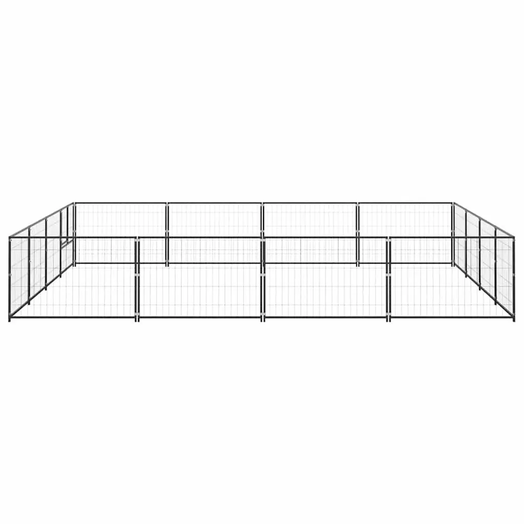 Dog Kennel 16 m² Outdoor Pet Enclosure Steel Wire Mesh Run Exercise Space