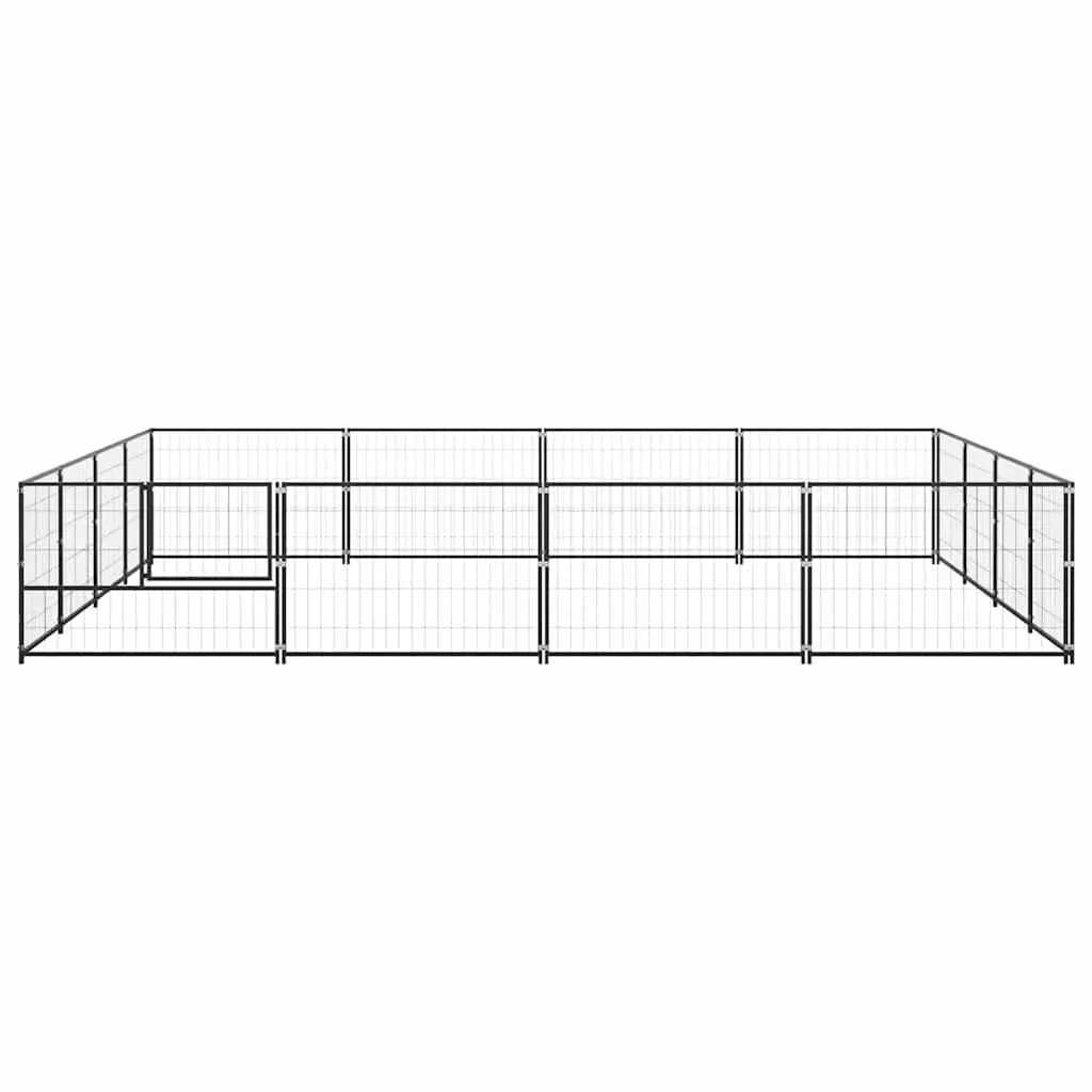 Dog Kennel 16 m² Outdoor Pet Enclosure Steel Wire Mesh Run Exercise Space