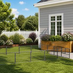 Dog Kennel 32m² Outdoor Pet Enclosure Steel Wire Mesh Run Cage Exercise Pen