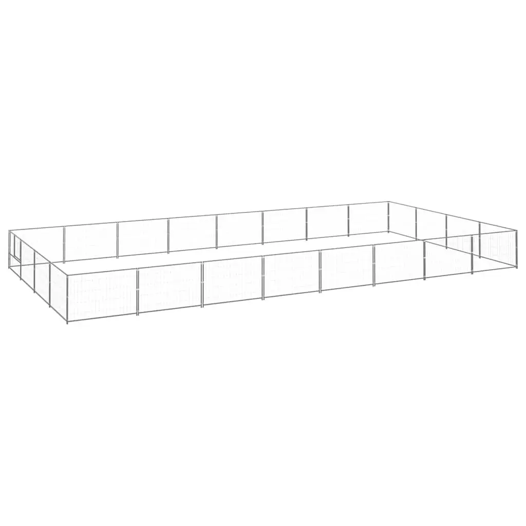 Dog Kennel Outdoor Steel Wire Mesh 32m² Exercise Pen