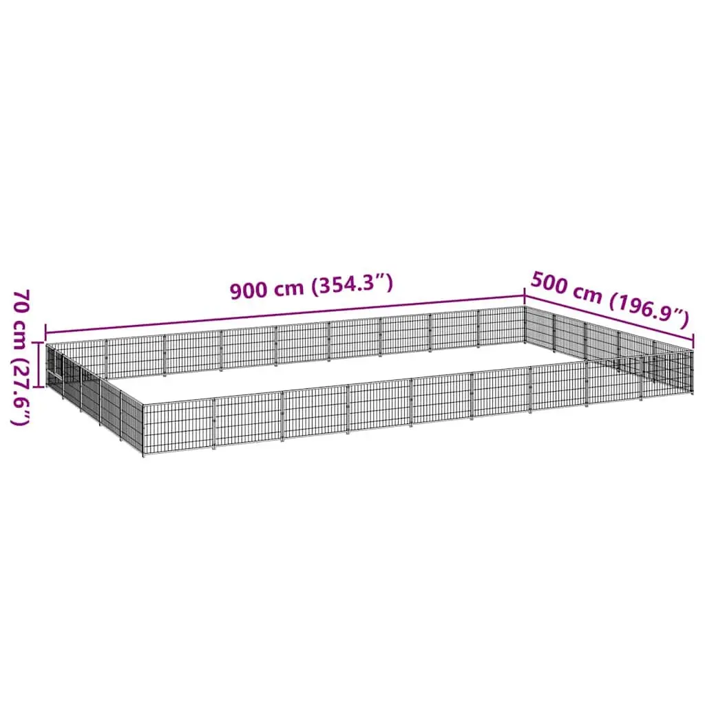 Dog Kennel Outdoor Steel Wire Mesh Enclosure Large Exercise Play Pen