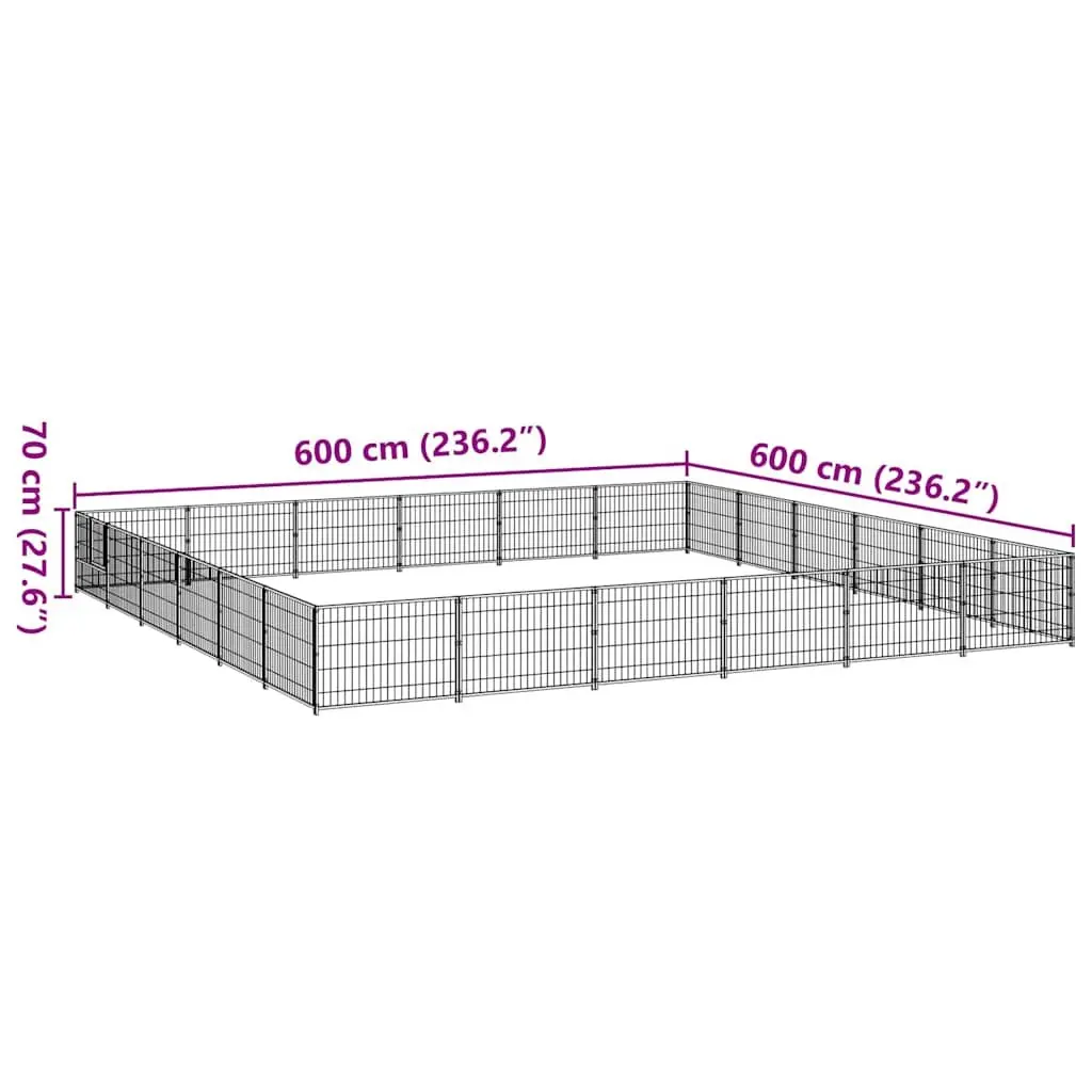 Dog Kennel Steel Wire Mesh Outdoor Exercise Run Playpen Large