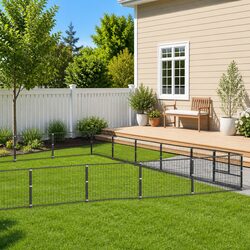 Dog Kennel Outdoor Pet Enclosure Steel Wire Mesh Large Exercise Run Pen